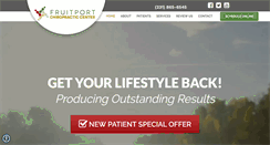 Desktop Screenshot of fruitportchiropractic.com